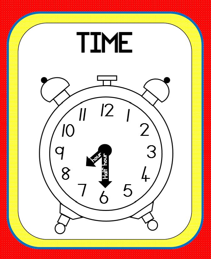 Analog Time - Hours & Half hours - Juffrou 911