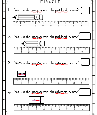 wiskunde graad 4 meting clipart