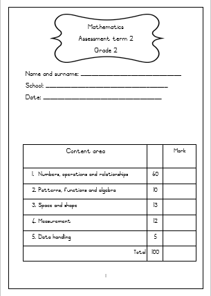 grade 2 assessments life skills and mathematics term 2 2019 juffrou 911