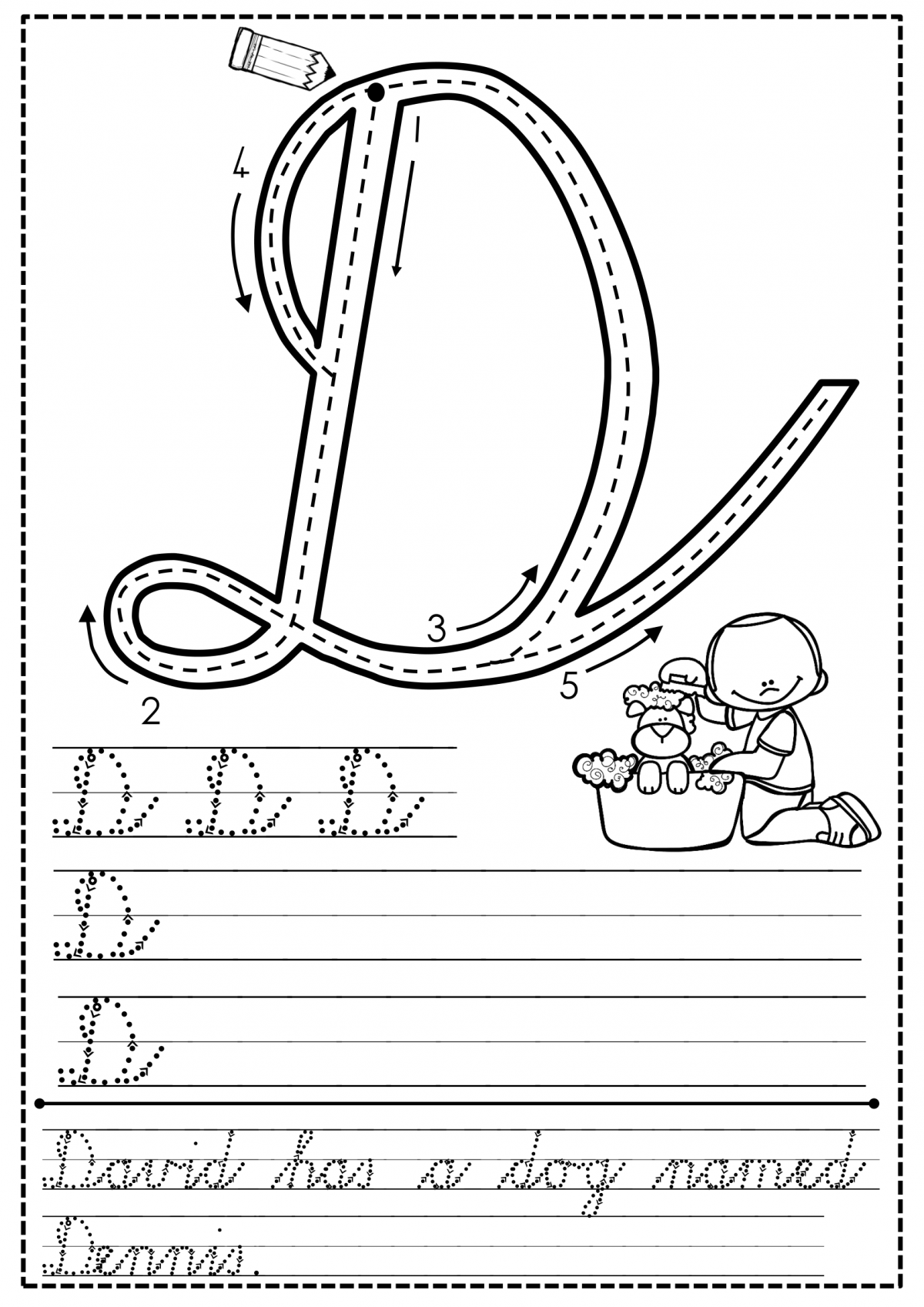 Capital Letters Cursive Writing Worksheets