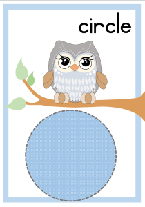 Owl theme - light colours + FREE table mat and front pages - Juffrou 911