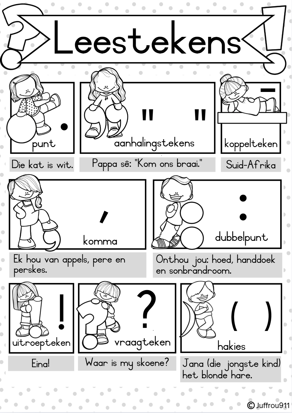 FREEBIE Leestekens muurkaarte + Flitskaarte ❗❓ - Image 2