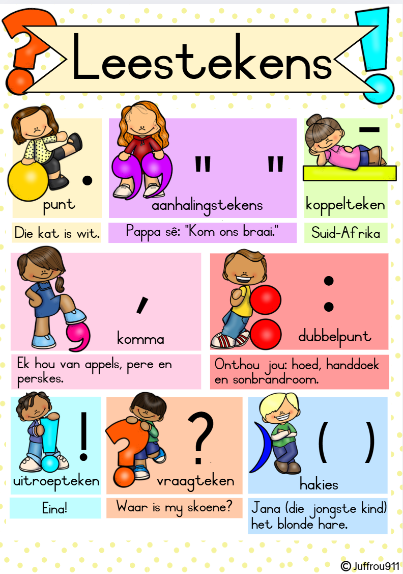 FREEBIE Leestekens muurkaarte + Flitskaarte ❗❓