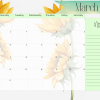 A3 Table calendar sunflower 2025 - Image 5