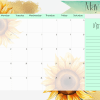 A3 Table calendar sunflower 2025 - Image 4