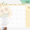 A3 Table calendar sunflower 2025 - Image 2