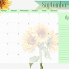 A3 Table calendar sunflower 2025 - Image 3