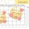 Emoji desk calendar A3 - 2025 - Image 2