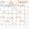 🎁 Boho Rainbow A3 desk calendar 2025 - Image 4