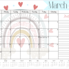 🎁 Boho Rainbow A3 desk calendar 2025 - Image 3