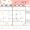 🎁 Boho Rainbow A3 desk calendar 2025 - Image 2