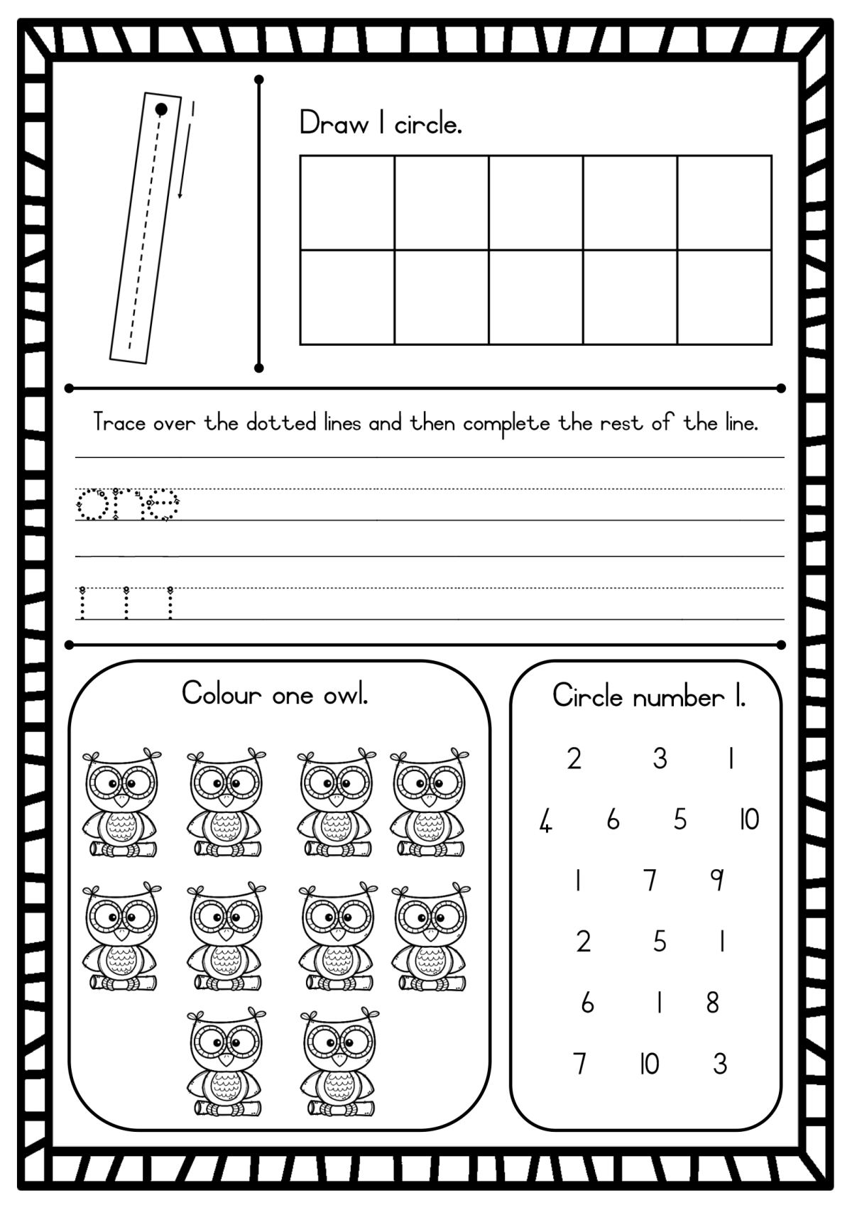 Practice numbers 1-10 worksheets - Image 4