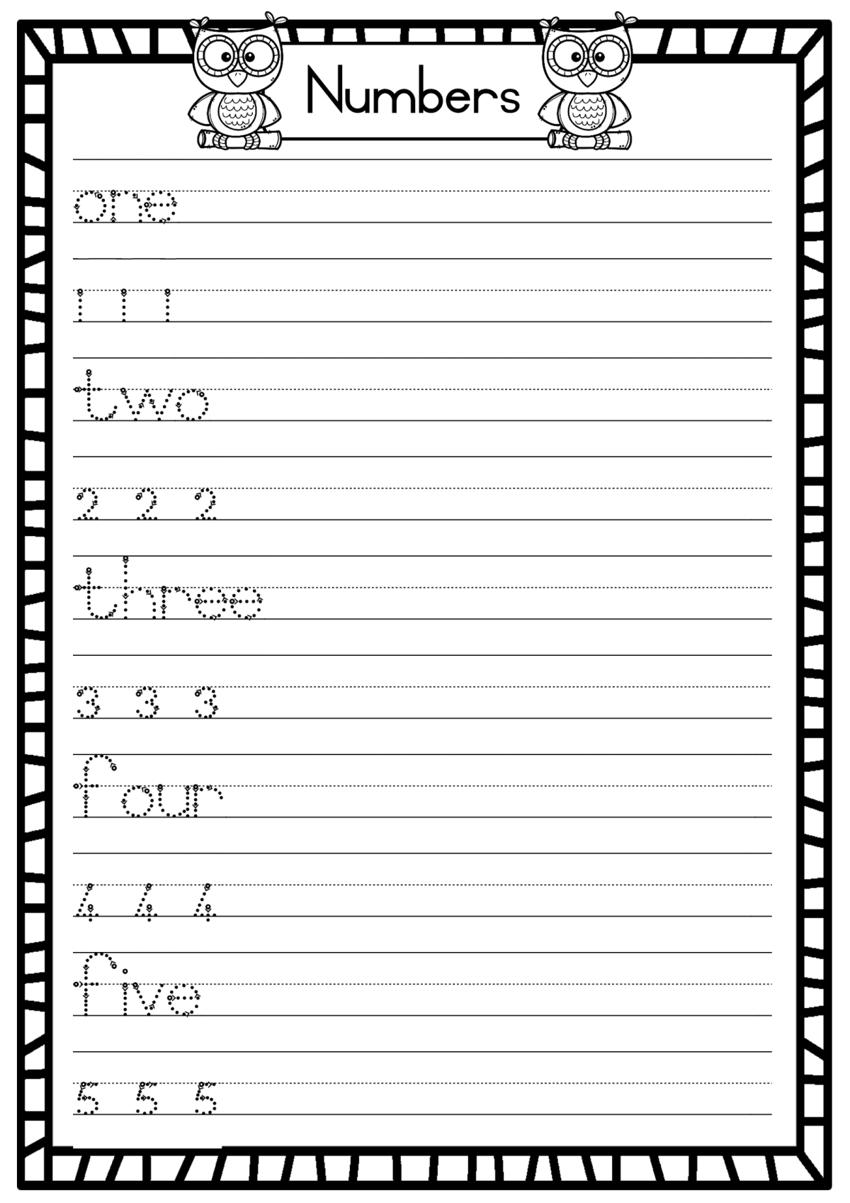 Practice numbers 1-10 worksheets - Image 3