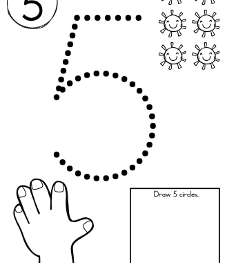 Fine motor skills: Practice numbers 1-10