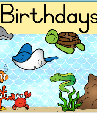 Under the sea birthday heading