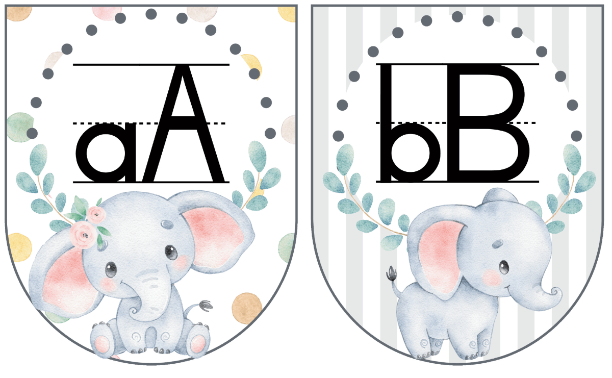 Elephant classroom theme - Watercolour - Image 40