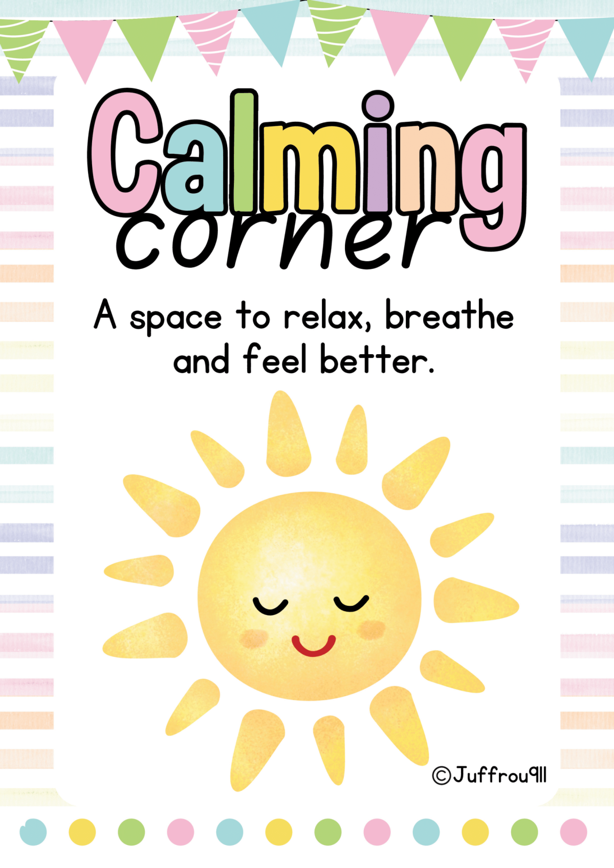 Calming Corner posters A4 & A3