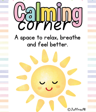 Calming Corner posters A4 & A3