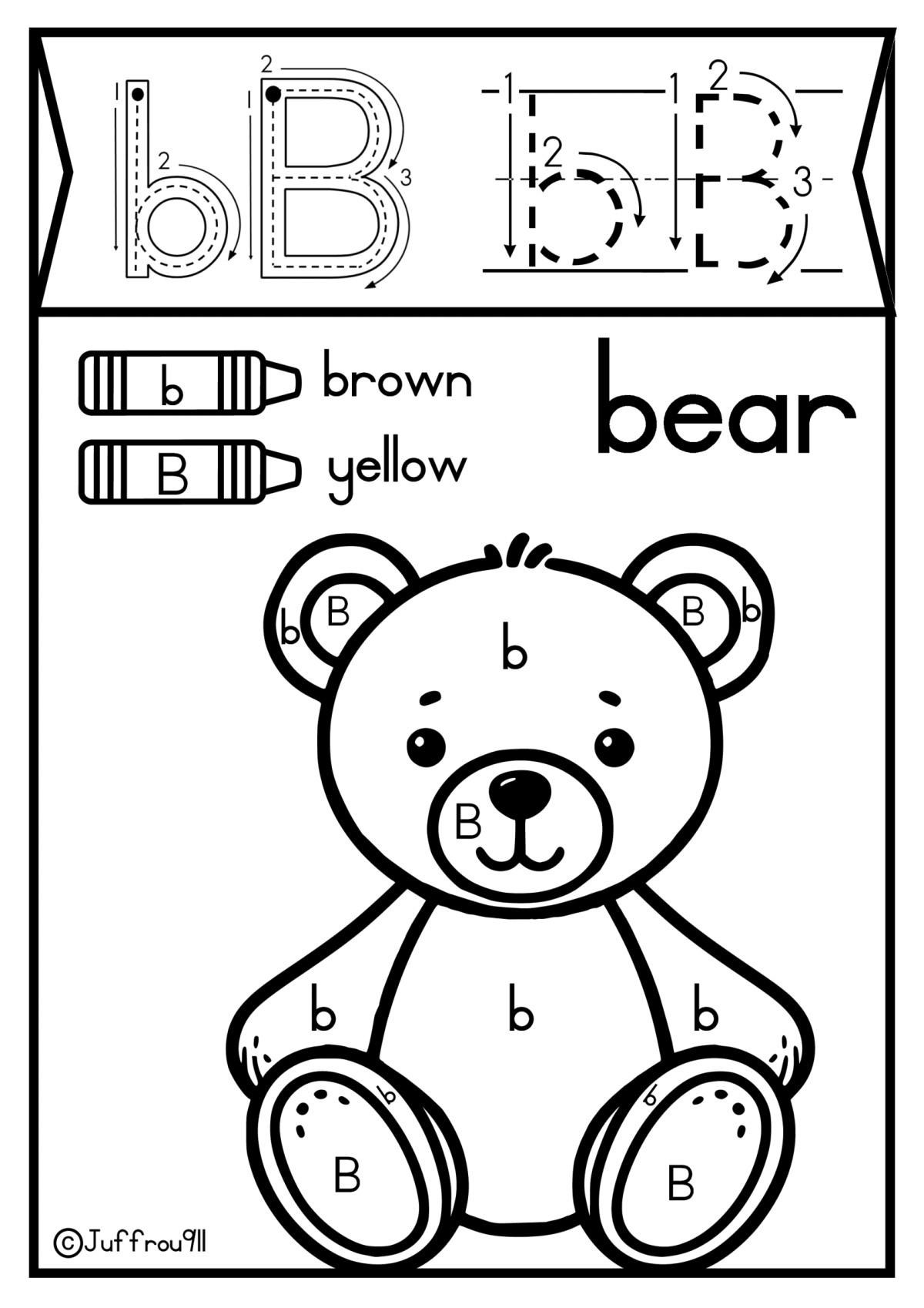 Lowercase and Capital letters colouring workbook a-z - Image 2