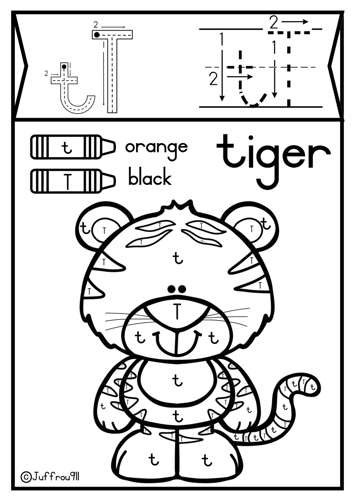 Lowercase and Capital letters colouring workbook a-z - Image 7