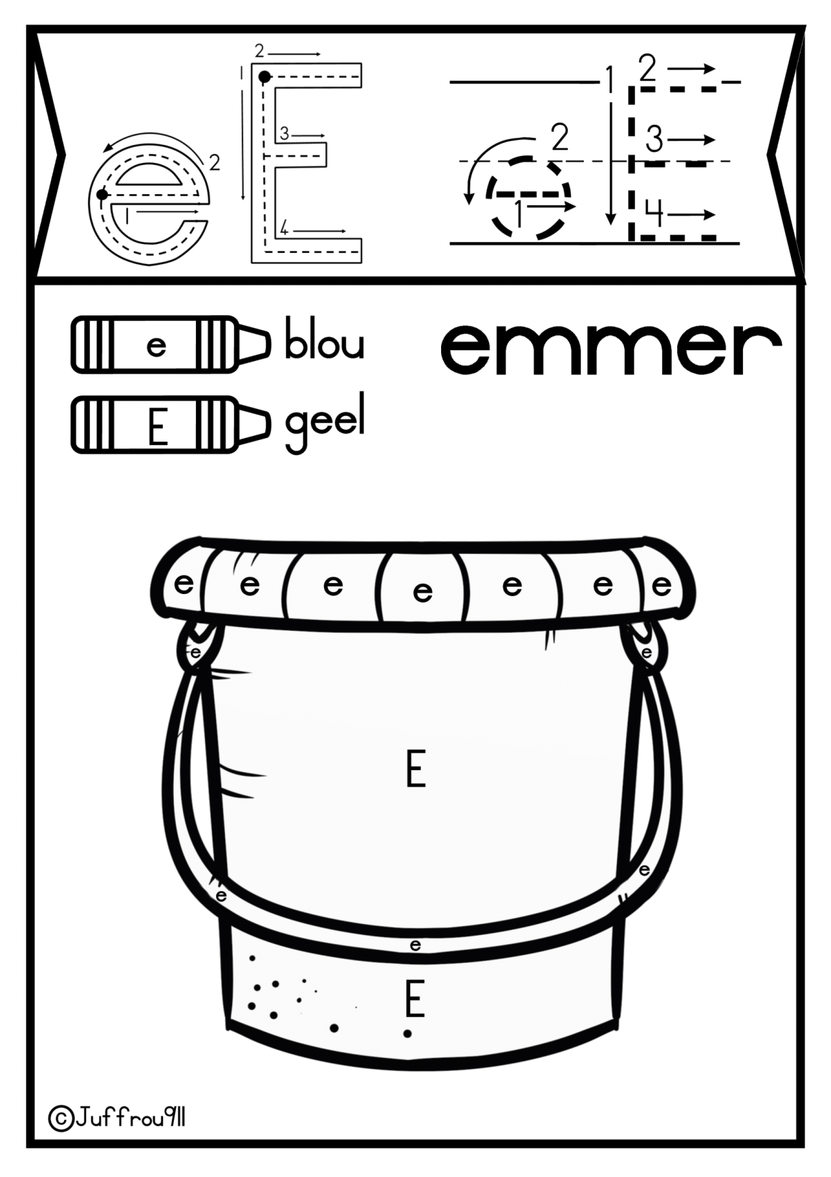 Kleinletter en Hoofletter inkleurprent a-z - Image 3