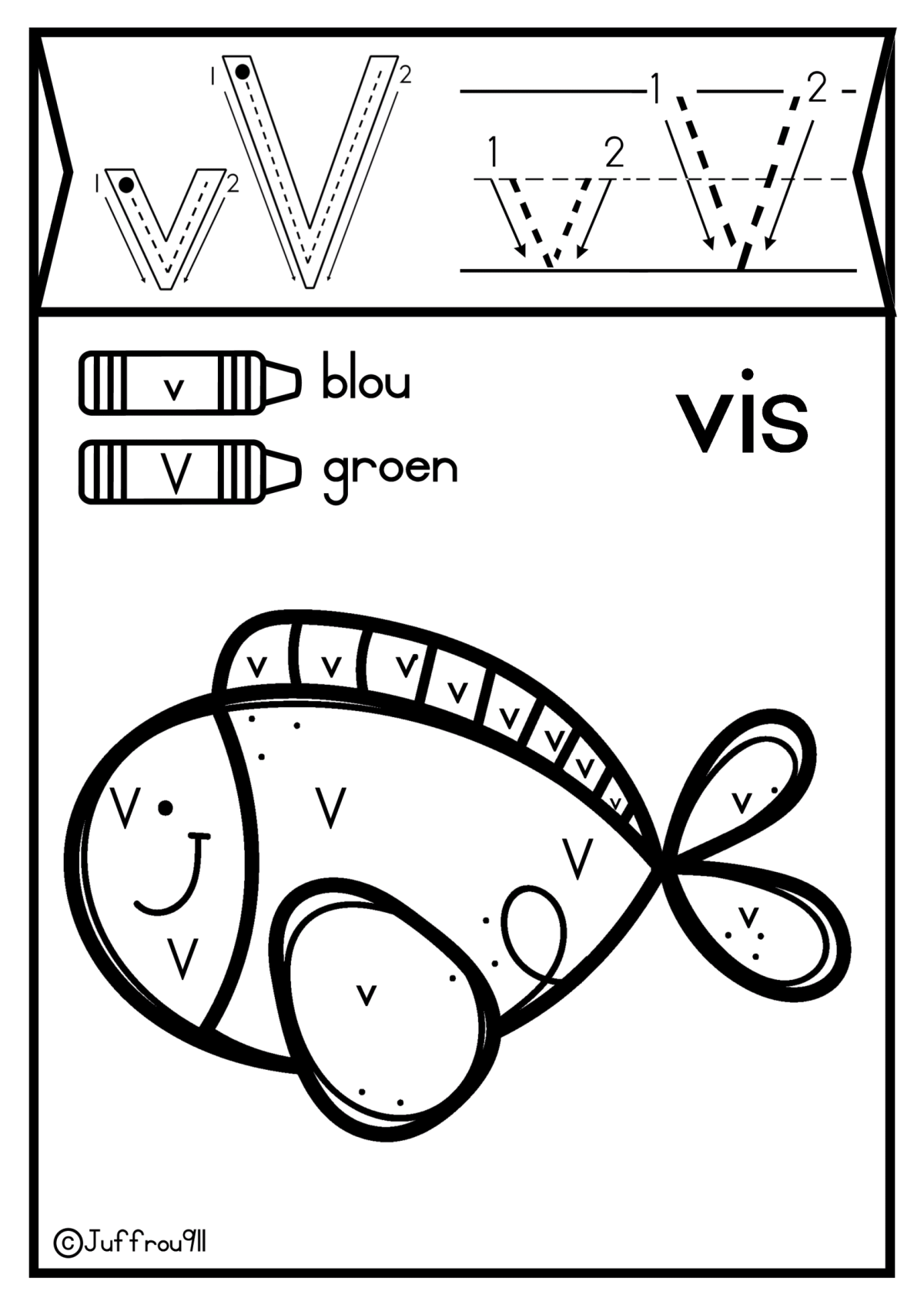 Kleinletter en Hoofletter inkleurprent a-z - Image 4