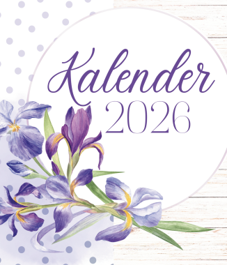 Pers en Blou Blomme Kalender 2026