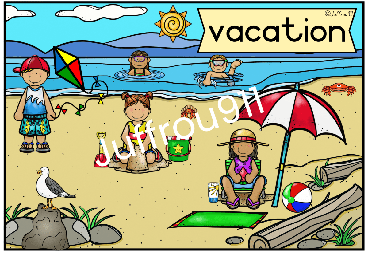 Picture discussion: Vacation at the beach 🌞🏖️