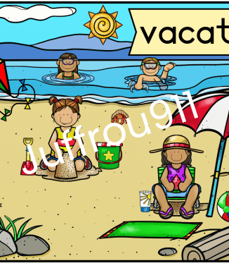 Picture discussion: Vacation at the beach 🌞🏖️