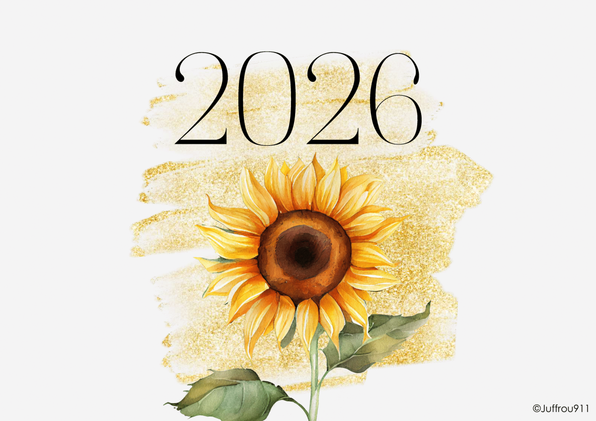 A3 Sunflower Calendar 2026