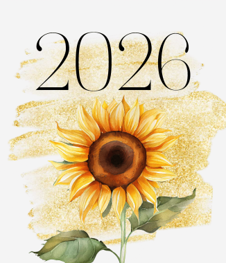 A3 Sunflower Calendar 2026