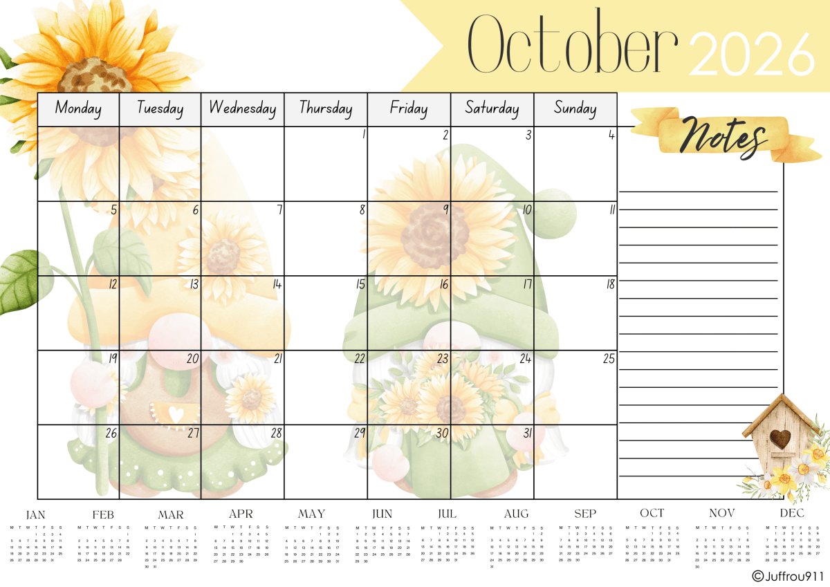 A3 Gnome Calendar 2026 - Image 7