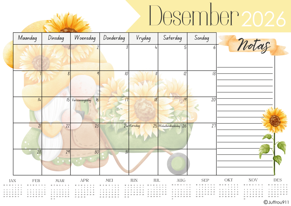 Gratis Kabouter Kalender 2026 - Image 6