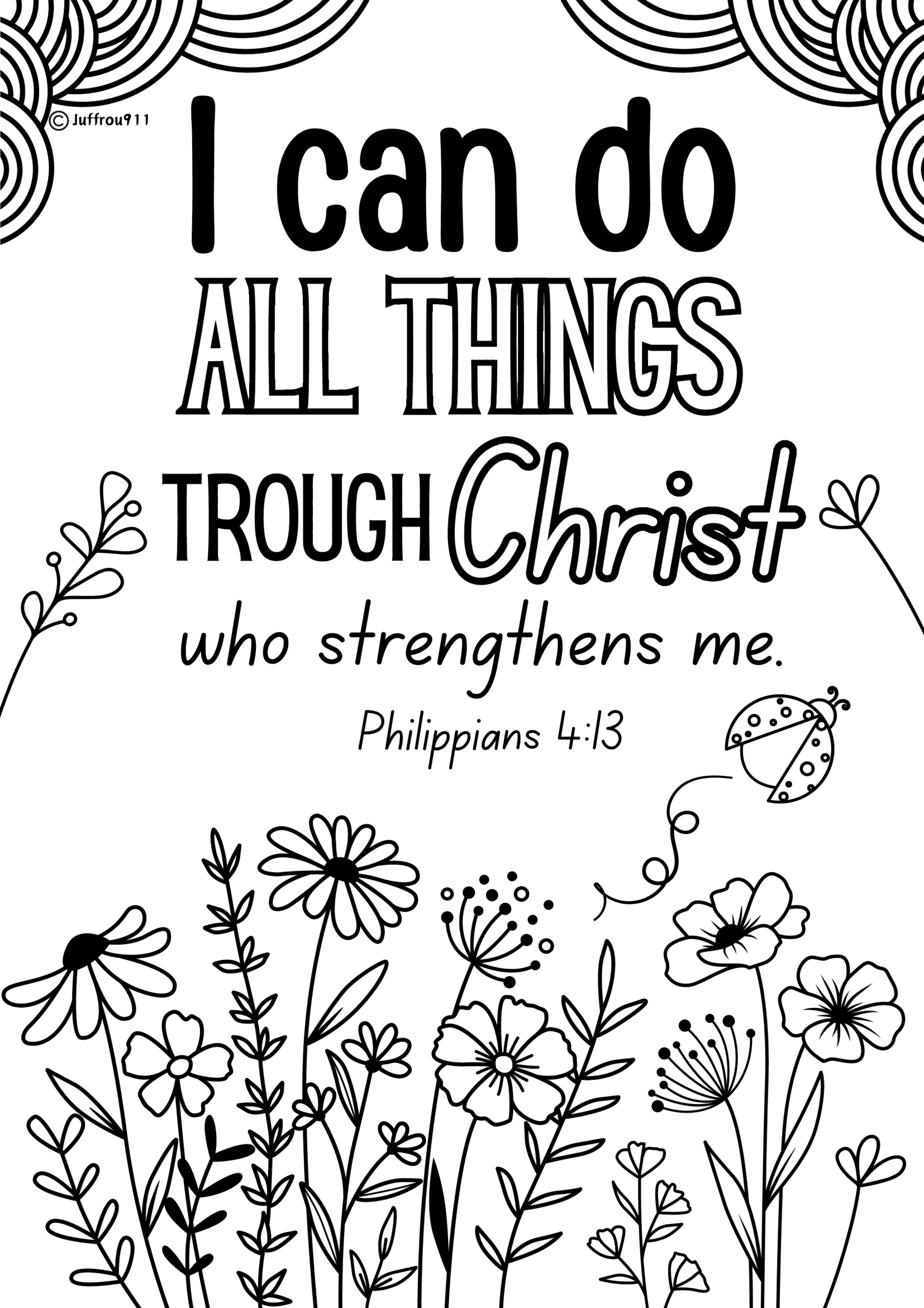 A4 Bible Verses for colouring - Image 4