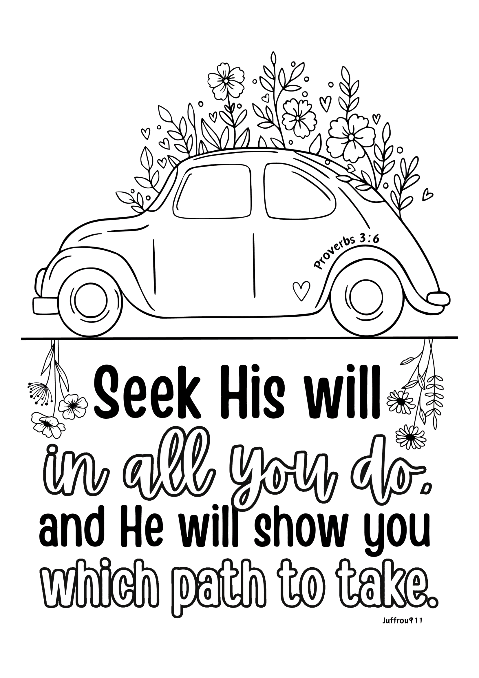 A4 Bible Verses for colouring - Image 2