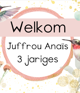 A3 Editable Suikerbekkie Deurplakkaat