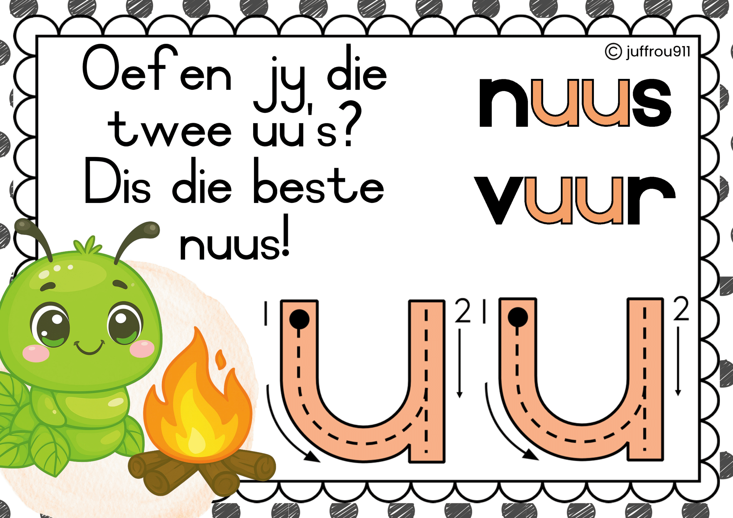 Wurm Dubbelklanke: aa, ee, oo en uu - Image 3