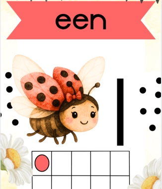 Liewenheersbesie Getalle 0-10 met getalsimbool by