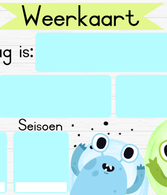 A3 Monster Weerkaart 2026-2028