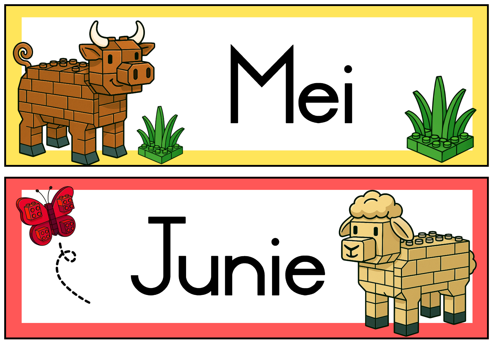 Plaasdiere Blokkies Klaskamertema - Image 10