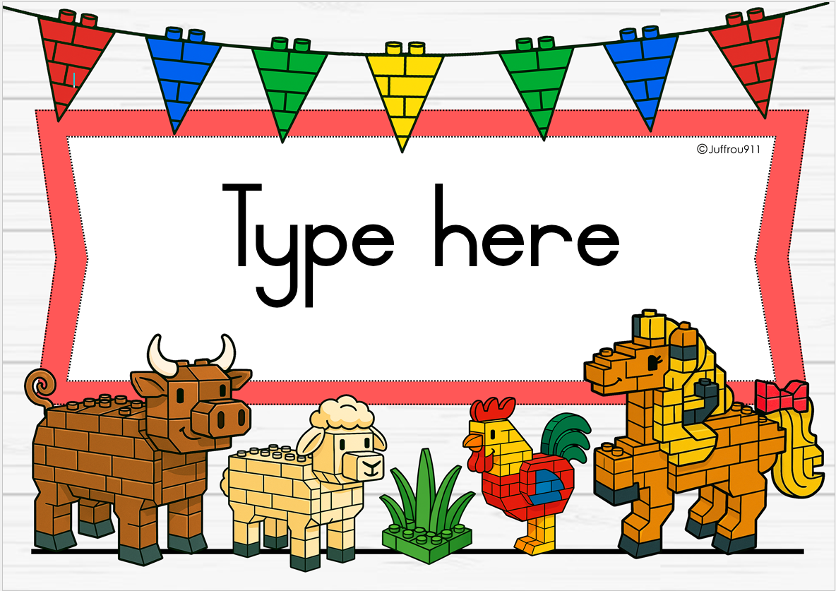 Plaasdiere Blokkies Klaskamertema - Image 17