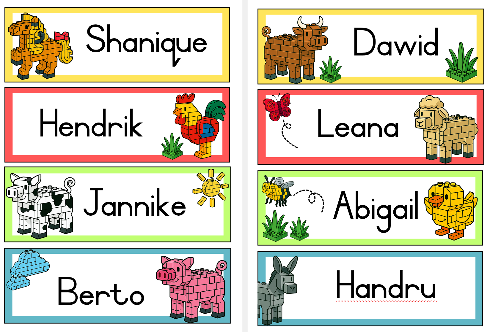 Plaasdiere Blokkies Klaskamertema - Image 18