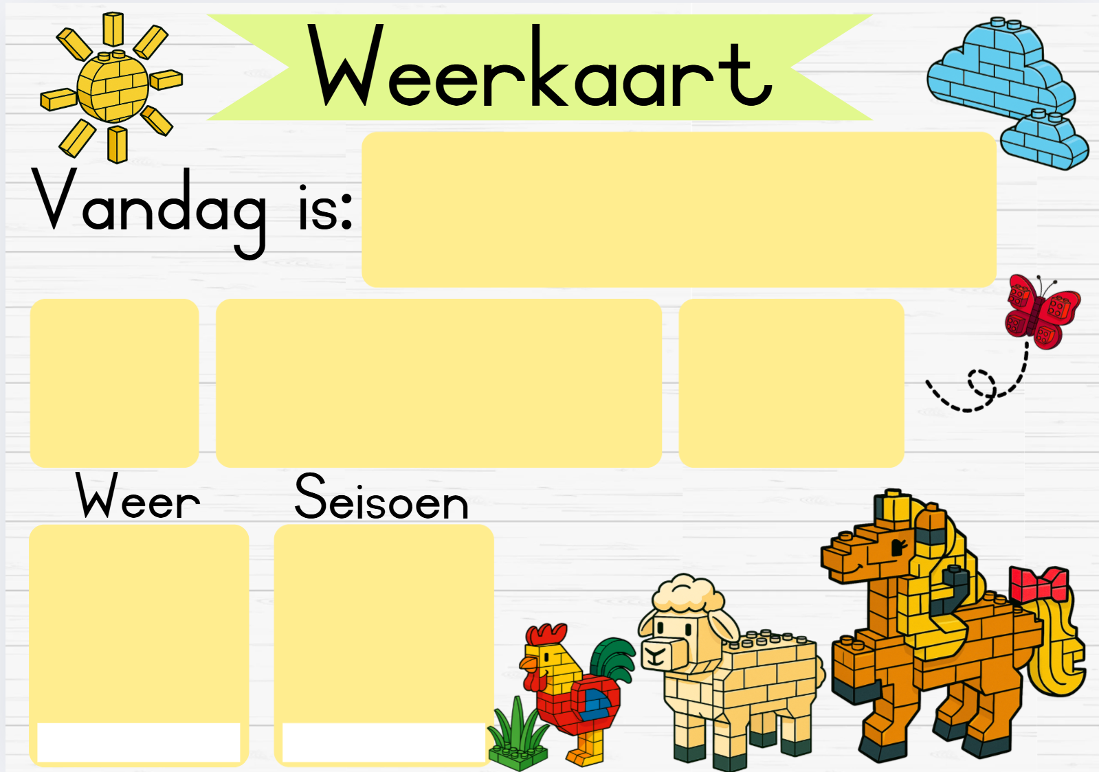 Plaasdiere Blokkies Klaskamertema - Image 27