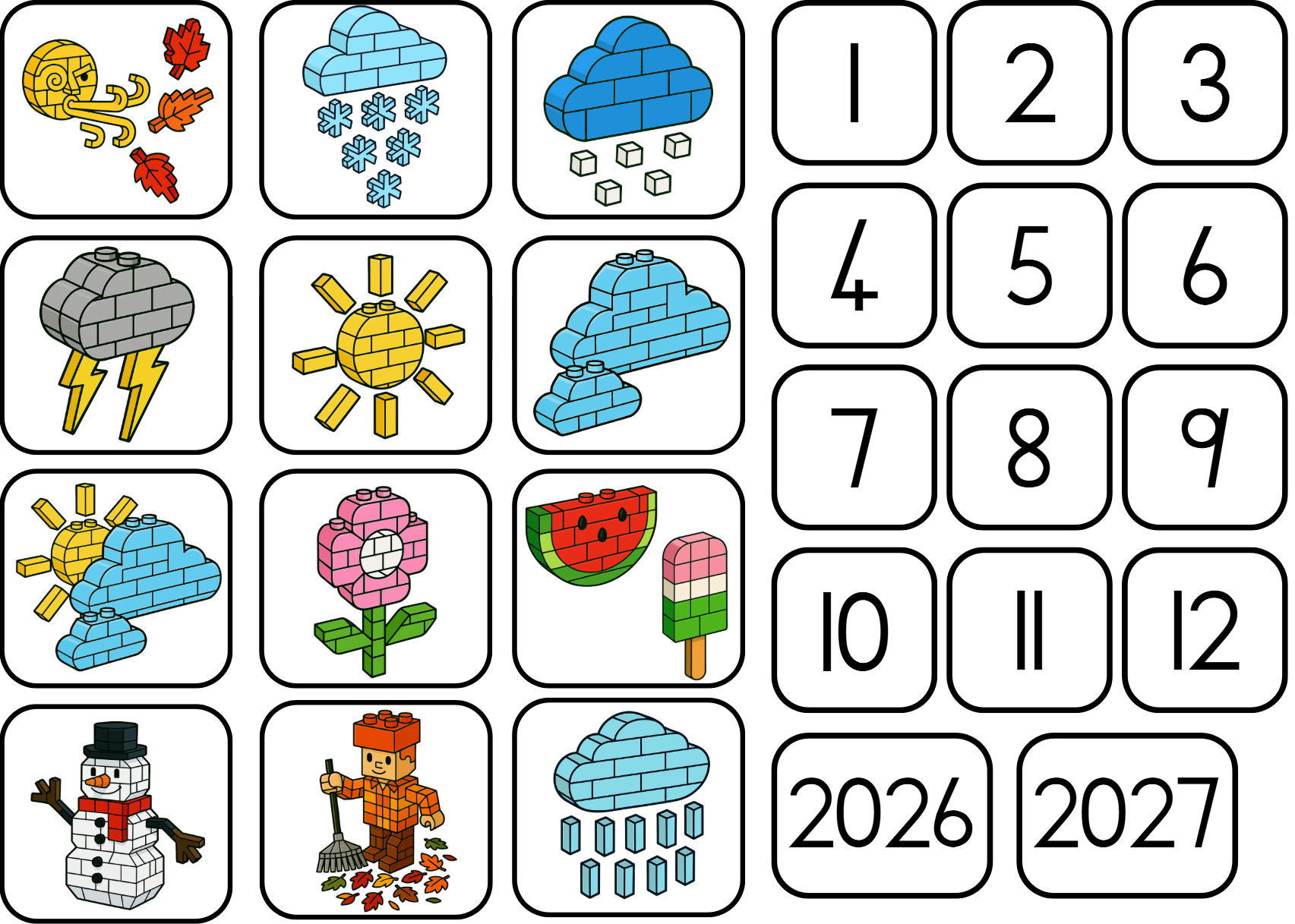 Plaasdiere Blokkies Klaskamertema - Image 28