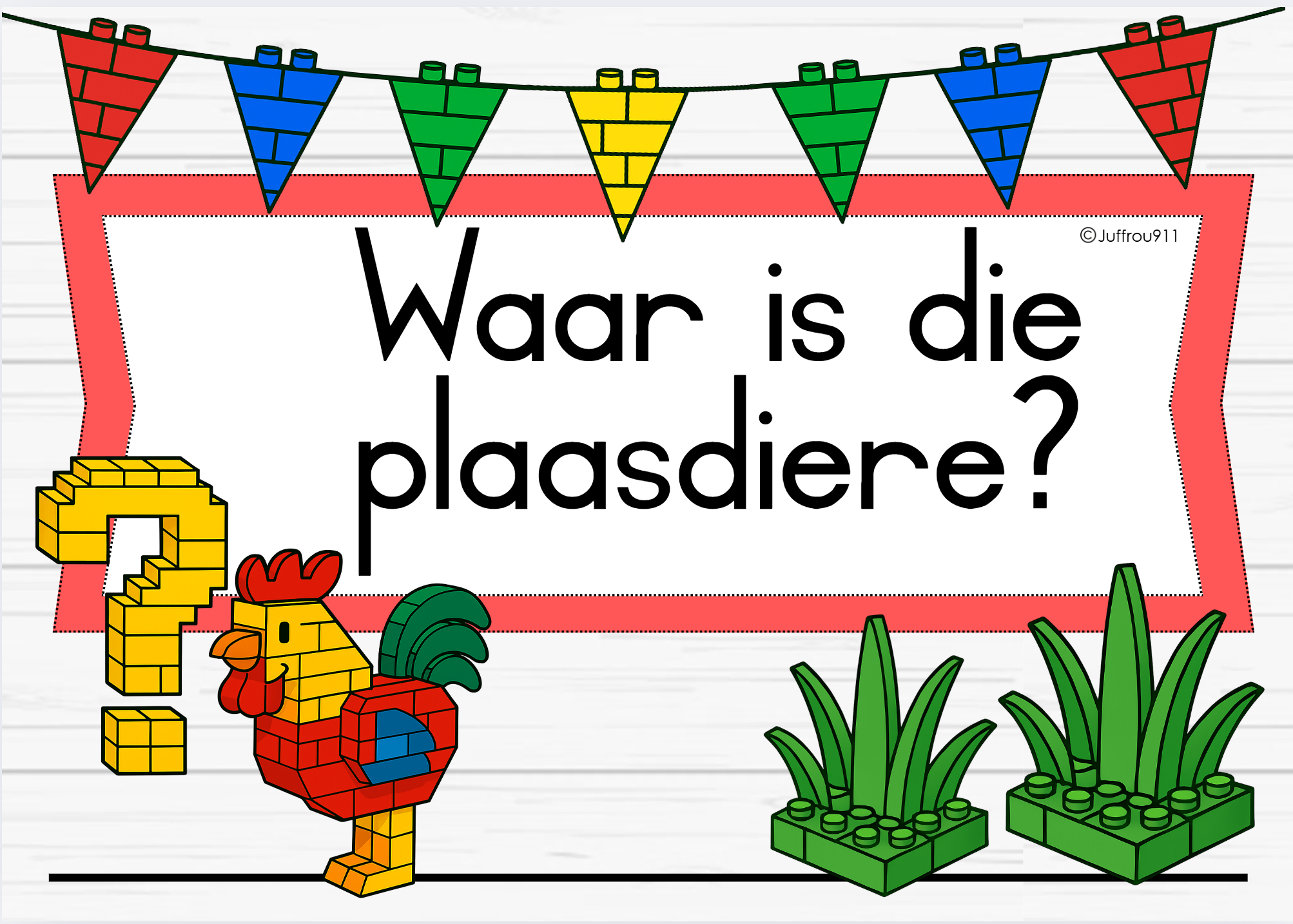 Plaasdiere Blokkies Klaskamertema - Image 33