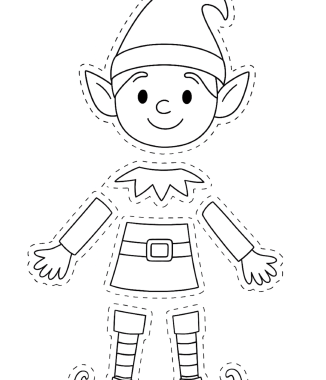 💚🎄Template Elf, snowman & santa beard cutting