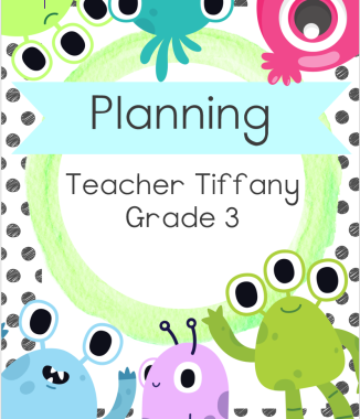 Monster Editable Cover pages for a teacher - Colour