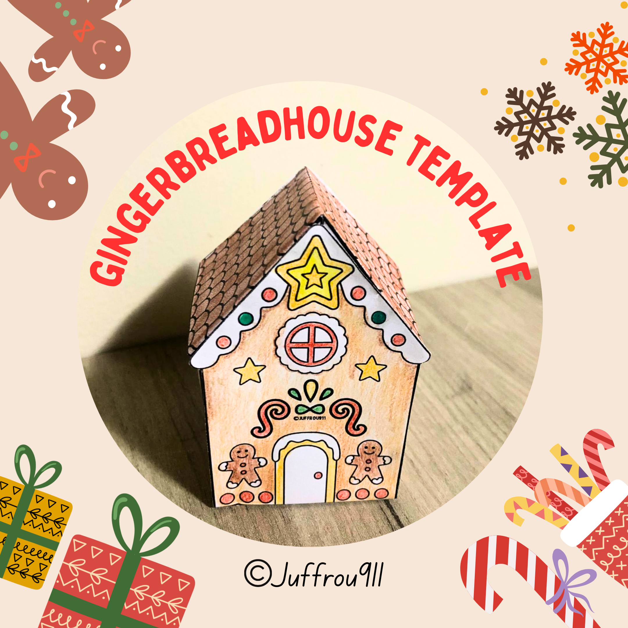 Gingerbreadhouse Template