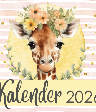 A3 Kameelperd Tafelkalender 2026