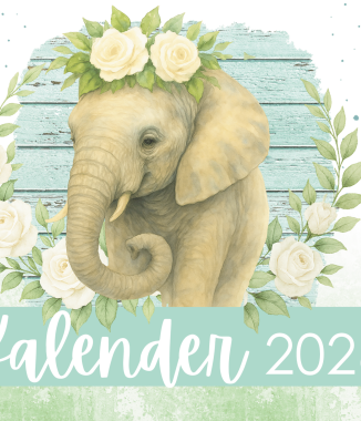 A4 en A3 Olifant Tafelkalender 2026